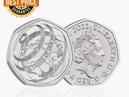 The 100th Anniversary of Our BBC 2022 50p BU Coin For Cheap