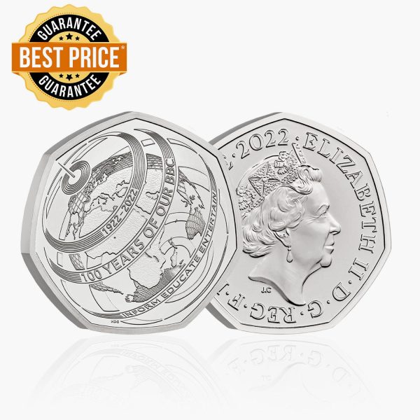 The 100th Anniversary of Our BBC 2022 50p BU Coin For Cheap