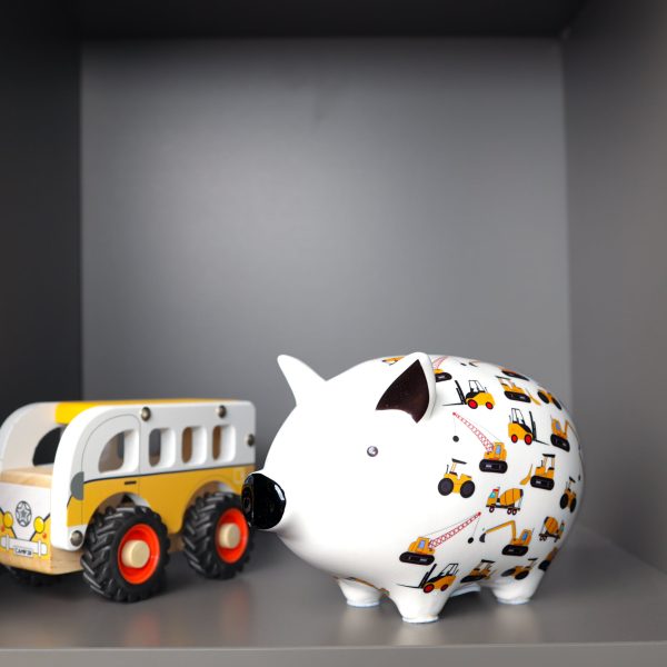 Tilly Pig - Construction Piggy Bank Fashion