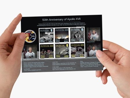 Apollo 17 The Last Man on the Moon 50th Anniversary Stamps Cheap