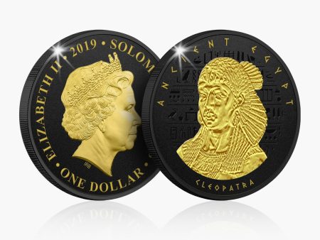 Cleopatra Selectively Gold-Plated $1 Coin For Cheap