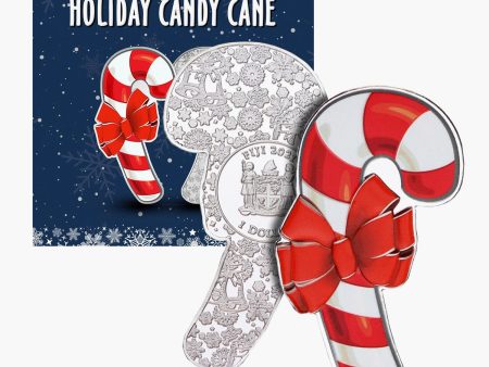 Candy Cane Coloured 1 2 Oz Silver One Dollar Coin Online Sale