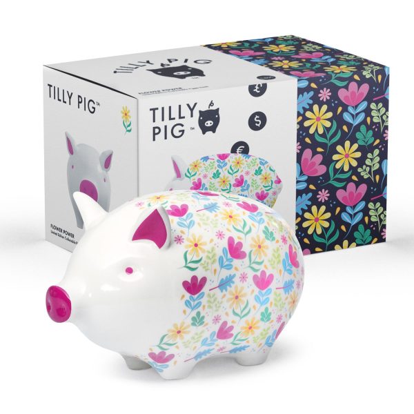 Tilly Pig - Flower Power Piggy Bank Sale