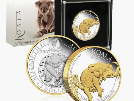 Australia Koala 2022 3oz Gilded 3 Dollar Solid Silver Proof Coin Online Hot Sale