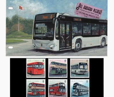 All Aboard Please! Classic Manx Buses Super Stamps Set Online Hot Sale