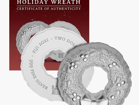 The Christmas Holiday Wreath .999 Silver Coin Online Hot Sale