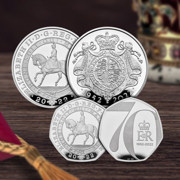 The Platinum Jubilee of Her Majesty The Queen 2022 UK £5 BU Coin Cheap