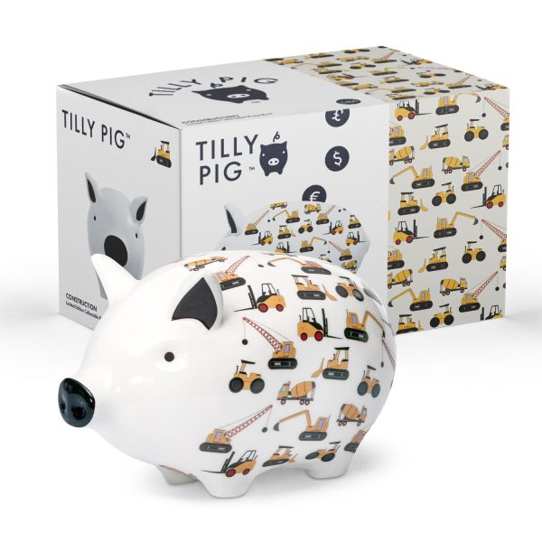 Tilly Pig - Construction Piggy Bank Fashion