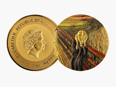 Edvard Munch - The Scream 2022 2oz Solid Silver Coin For Discount