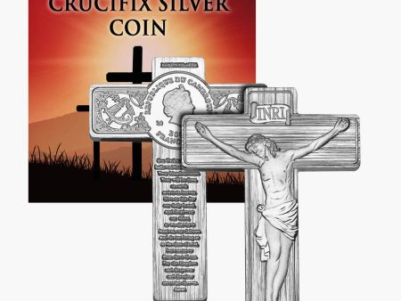 Crucifix 1oz Solid Silver Coin For Sale