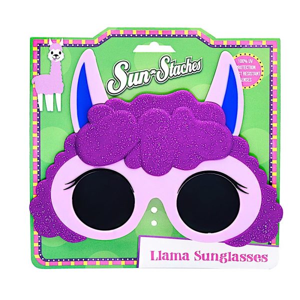 Purple Llama Sunglasses | Sun-Staches For Cheap