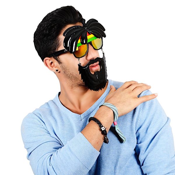 Rasta Sunglasses with Beard | Sun-Staches Online Sale